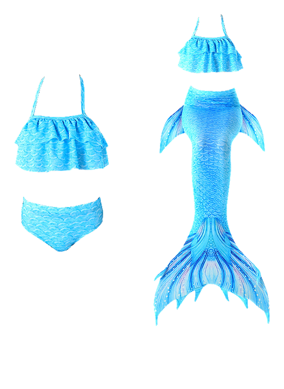 Children's Mermaid Swimwear Bikini Set