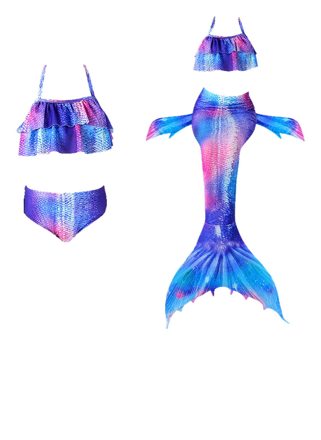 Children's Mermaid Swimwear Bikini Set