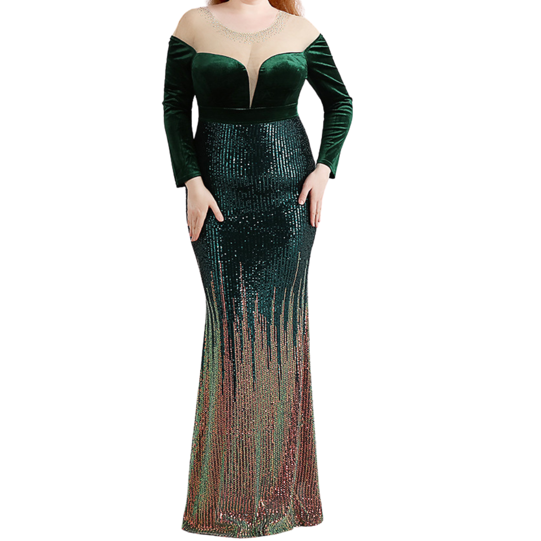 Women Plus Size Performance Dress Banquet