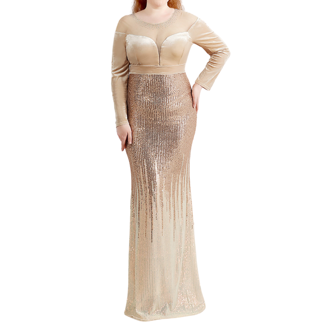 Women Plus Size Performance Dress Banquet