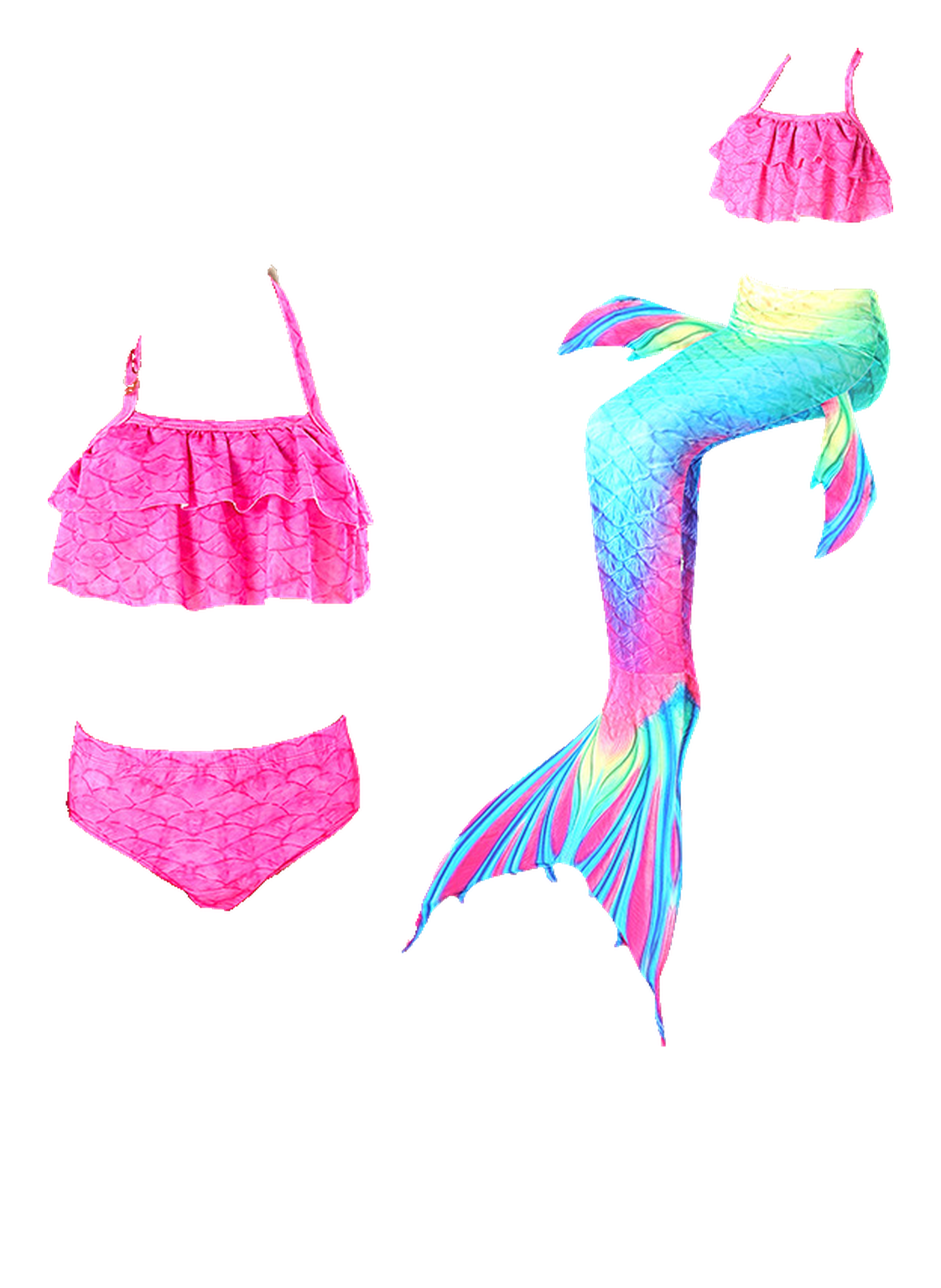 Children's Mermaid Swimwear Bikini Set