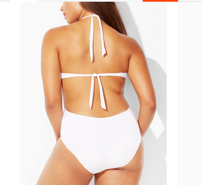 Women Plus Size One Piece Sexy Swimsuit
