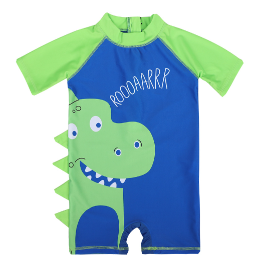 Cute Baby Boy's Swimsuit Dinosaur Swimwear