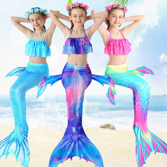 Children's Mermaid Swimwear Bikini Set