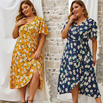 Women plus size long dress