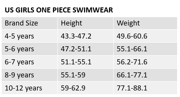 Girls' Modern One Piece Swimsuit