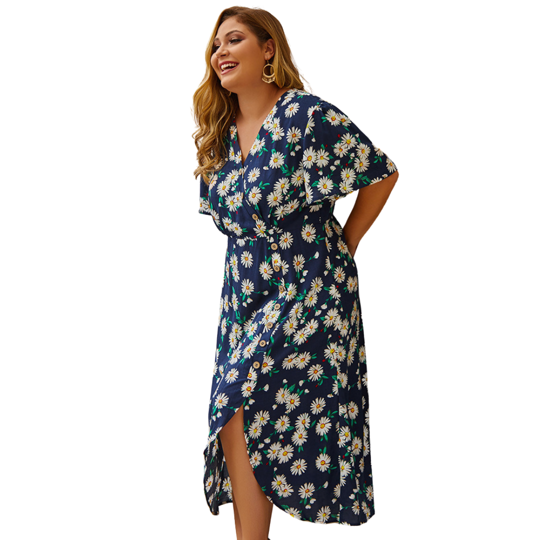 Women plus size long dress