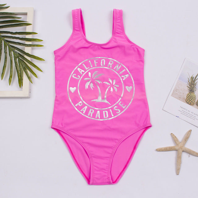 Girls' One Piece Swimsuit