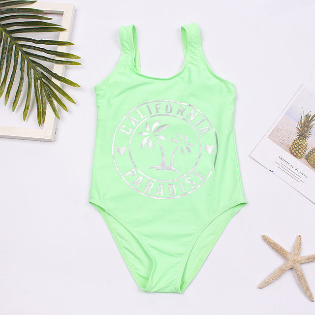 Girls' One Piece Swimsuit