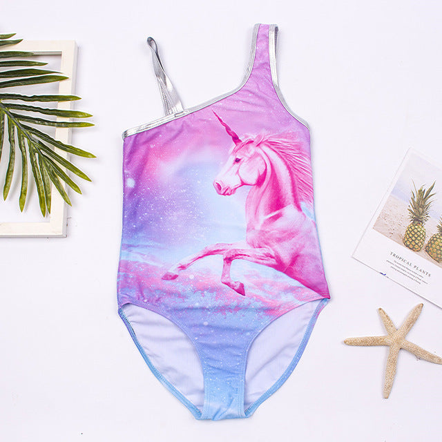 Girls' One Piece Swimsuit