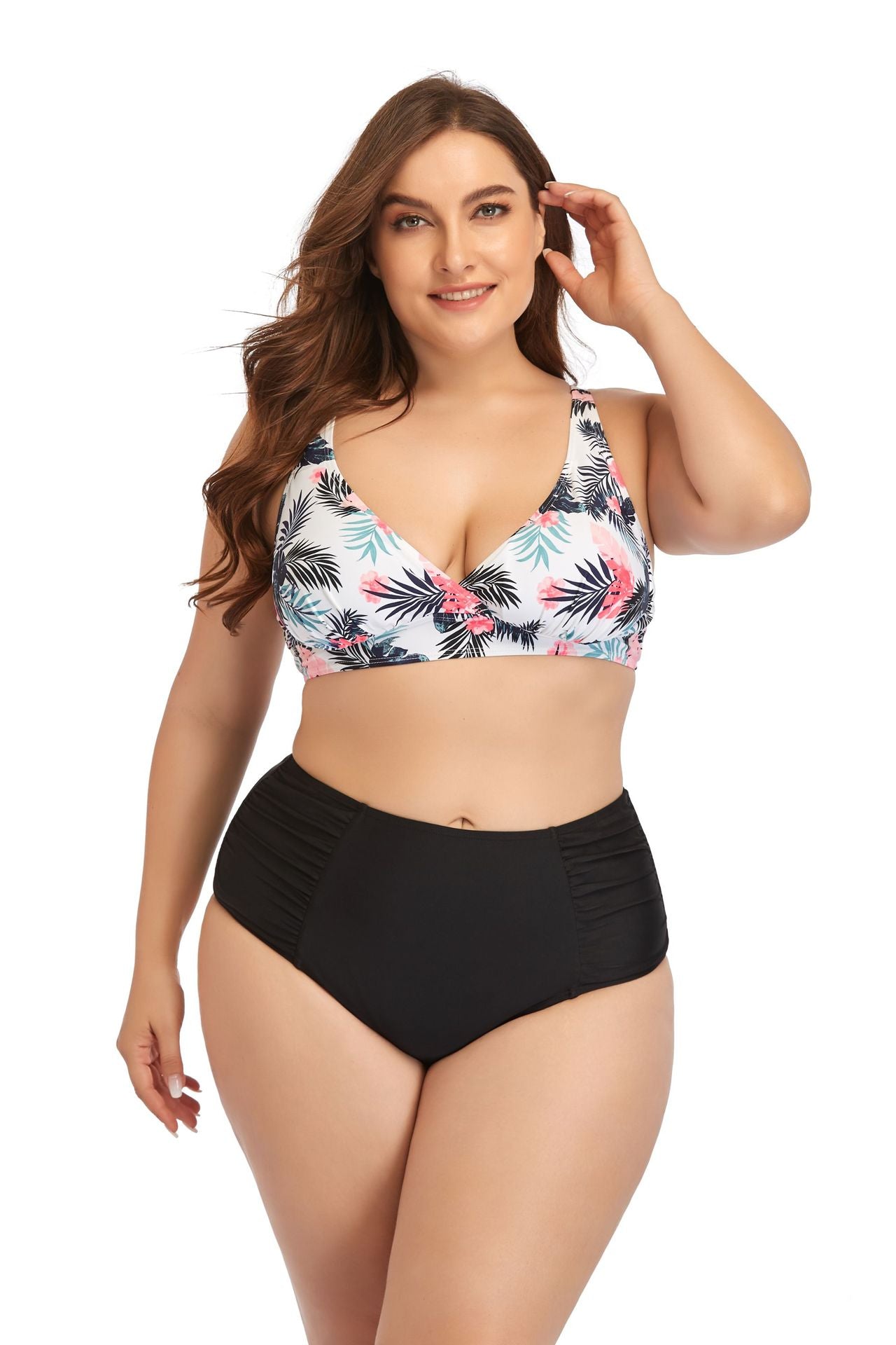 Women Plus Size Swimsuit Sexy Printed Bikini Suit Two Piece Women Swimwear