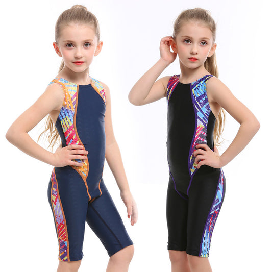 Girls' Athletic One Piece Swimsuit